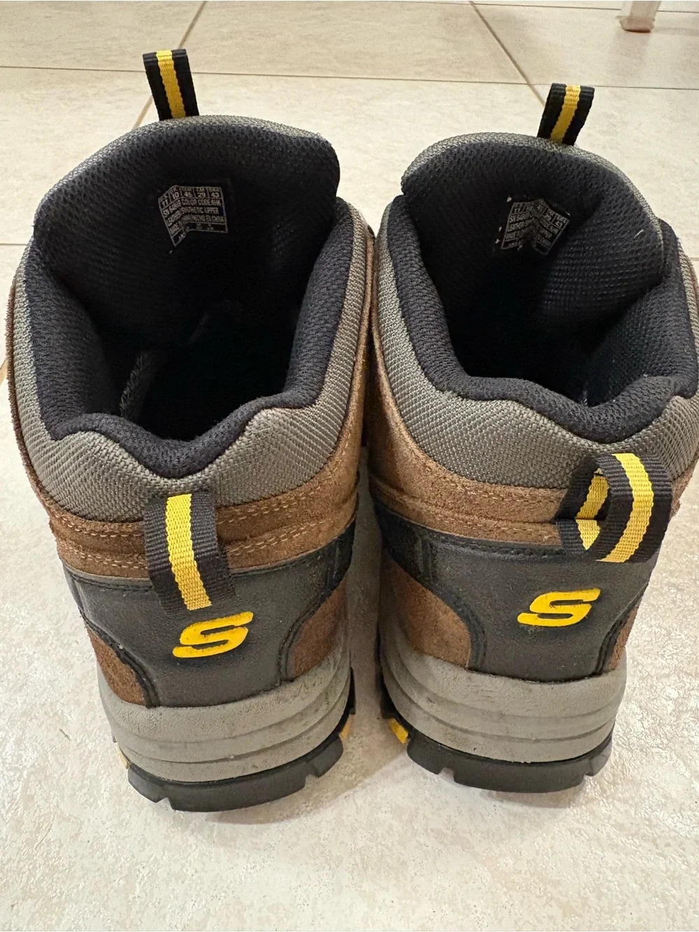 Skechers Men's Brown Suede Hiking Boots Size 11